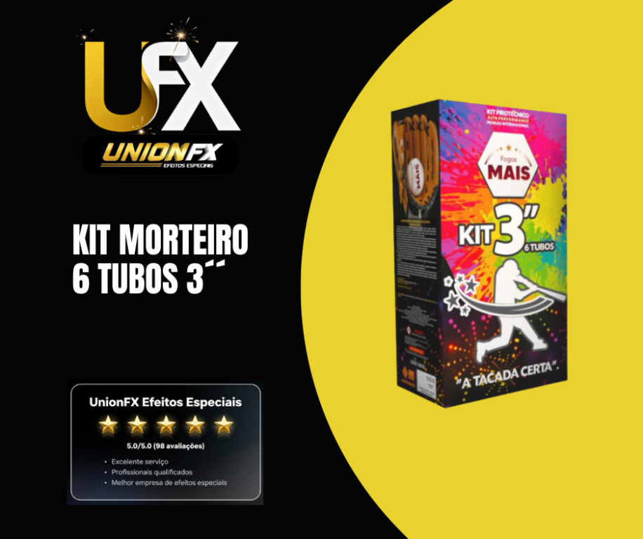 Kit MORTEIRO 06 TUBOS BOMBA 3 POLEGADAS