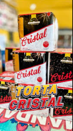 TORTA CRISTAL 25 TUBOS 0,6" IMPORTADA.