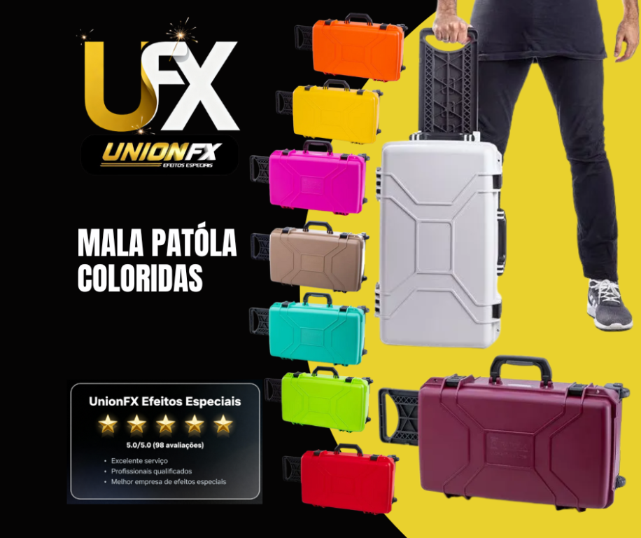 MALA DE CARRINHO COLORIDA MP0055