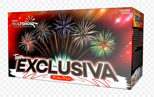 TORTA METRALHADORA 100 TUBOS COMETA AMARELA EXCLUSIVA