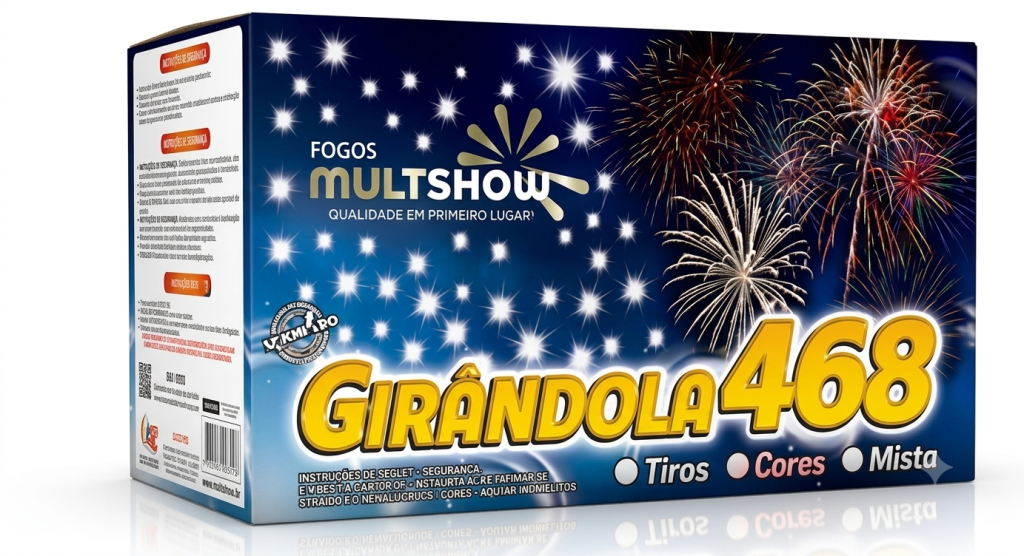 GIRANDOLA 468 CORES MIX, FOGOS MULTISHOW