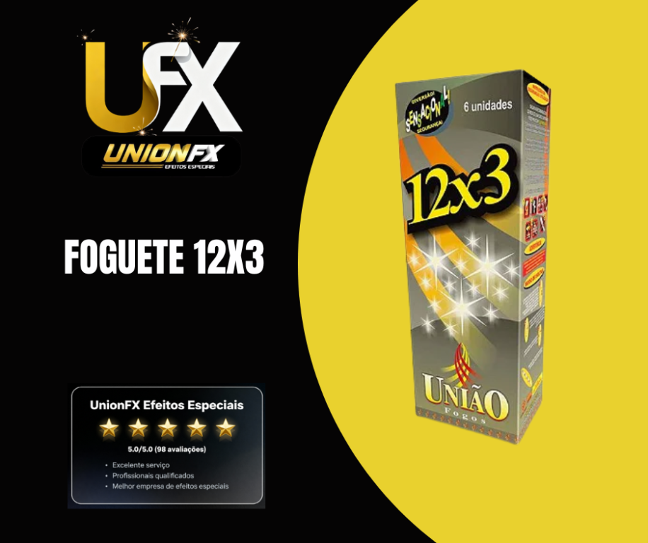 FOGUETE 12X3 TIROS