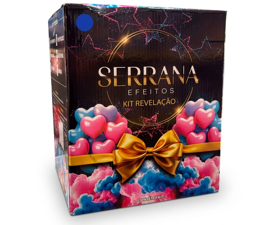 KIT CHÁ REVELAÇÃO ROSA SERRANA EFEITOS