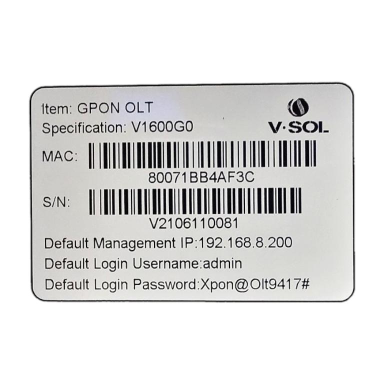 OLT GPON 4 PON V1600G0  - ATÉ 512 ATEDIMENTOS