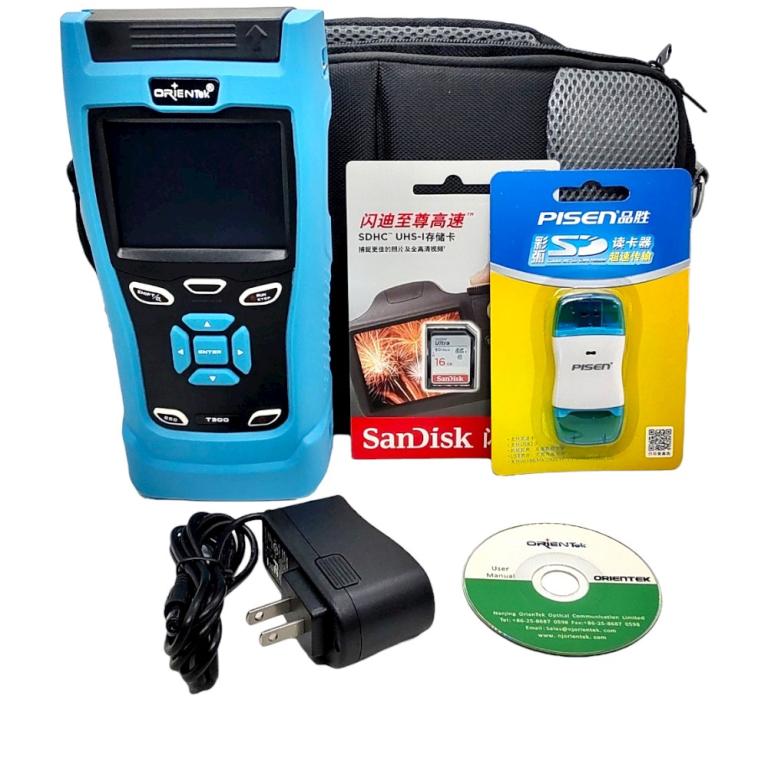 OTDR T300 MINI 1550NM 28DB SD/USB/ SM 15V BIVOLT ORIENTEK