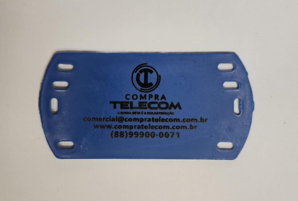 PLAQUETA DE IDENTIFICAÇÃO  *PP* 100X50X02MM -  NA COR AZUL 1000 UN