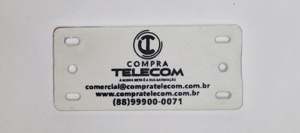 PLAQUETA DE IDENFICAÇÃO *HIPS* 90X40X3MM - NA COR BRANCA - 5000 UN