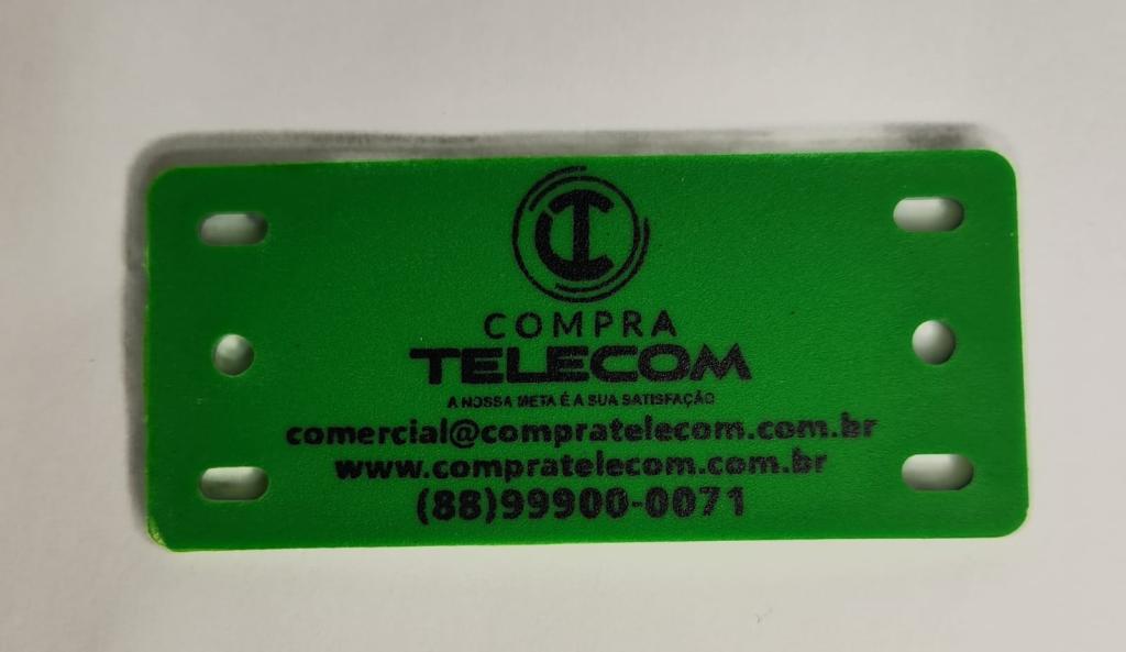 PLAQUETA DE IDENTIFICAÇÃO  *PP* 90X40X03MM -  NA COR VERDE 5000 UN
