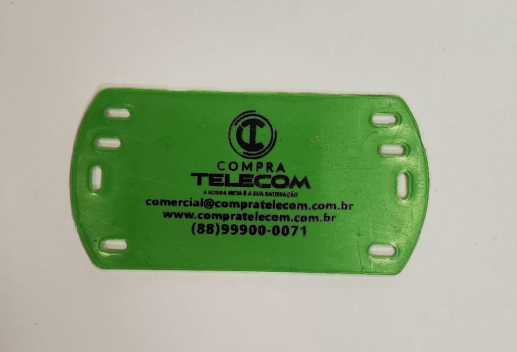 PLAQUETA DE IDENFICAÇÃO *PP* 100X50X02MM -  NA COR VERDE 1000 UN