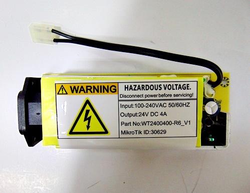 FONTE MIKROTIK 24V 4 AMP 100W 24V4APOW COMPATIVEL CCR 1016 & CCR 1036