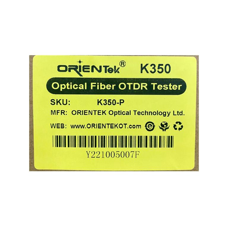OTDR K350-P PON 1310-1550-1625NM 32/30/28DB SC/UPC ORIENTEK