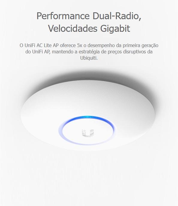 UAP-AC-LITE-BR UNIFI AP LITE MIMO 2.4/5GHZ 300/867MB