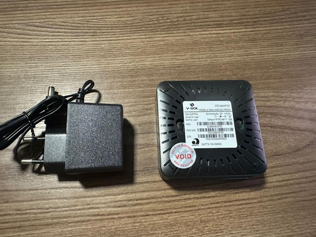 ONU BRIDGE V-SOL V2801SG PRETA