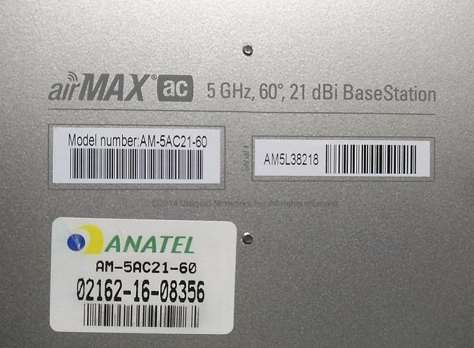 ANTENA SETORIAL BASESTATION AC 5,8 GHZ 21 DBI AM-5AC21-60 UBIQUITI