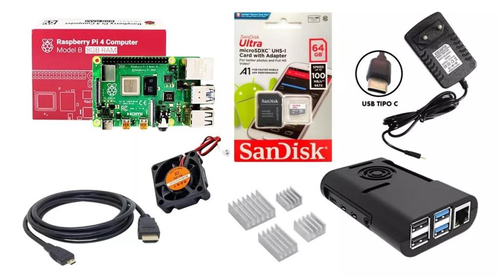KIT PC RASPBERRY PI4 MODELO B - MEMORIA RAM 8GB 931199/356