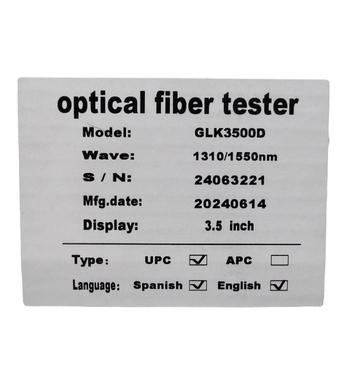 OTDR MINI GLK3500D 1310-1550NM 26/24DB - GRANDLINK