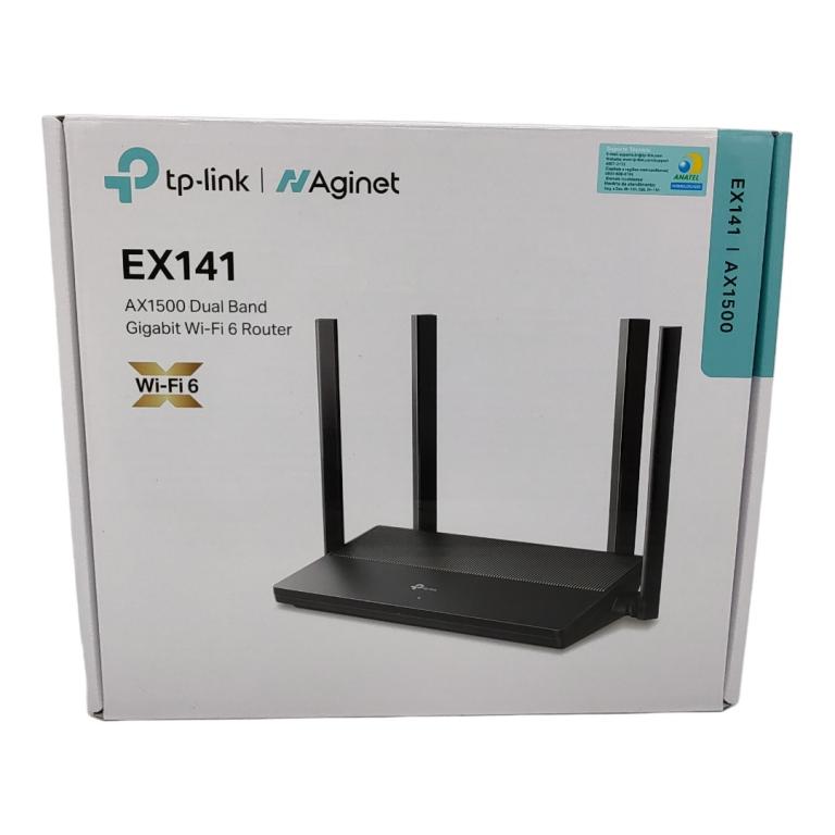 ROTEADOR TP-LINK WIFI 6 ROUTER EX141(BR) GIGABIT DUAL BAND AX1500