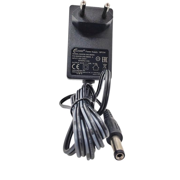 FONTE MIKROTIK 24V 0.8A 18POW RB133 RB411 RB450 RB600