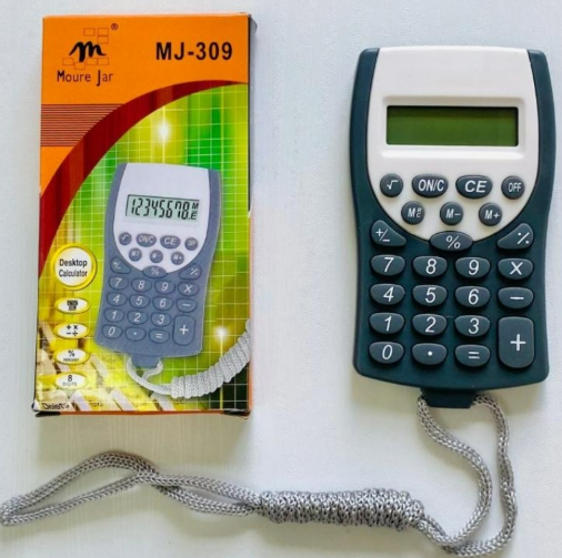 CALCULADORA MJ309C  - CORDINHA - PRETA - MOUREJAR
