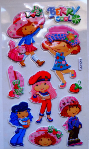 STICKERS AUTO RELEVO - MORANGUINHO - PCT C/ 12