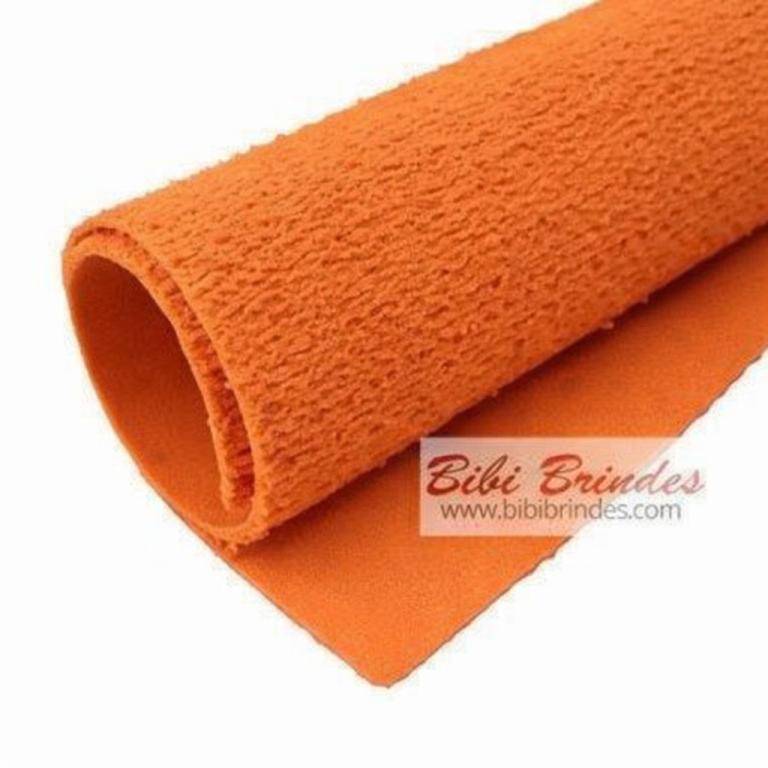 EVA ATOALHADO 40 X 50cm PCT C/ 5UN - LARANJA - PE9504 - BRW