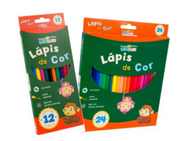 LAPIS DE COR  - 36 CORES SEXTAVADO - RESINA CLARA -  Pct 3 X 1 - COD 4482 - JOCAR