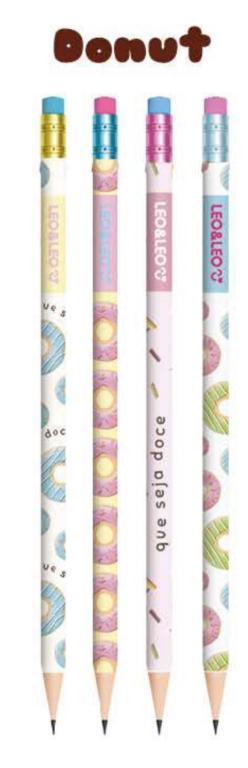 LAPIS PRETO C/ BORRACHA - DONUT - CX C/ 72 UN - 72187 - JOCAR