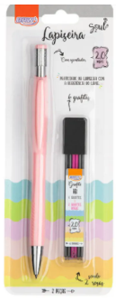 LAPISEIRA 2.0 mm - CORES PASTEL + GRAFITE - BLISTER PCT C/12UN - BRW