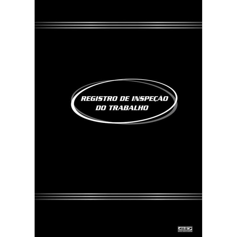 LIVRO REGISTRO INSPEÇÃO TRABALHO GRANDE 50 FLS - PCT C/ 10 UN  - SÃO DOMINGOS