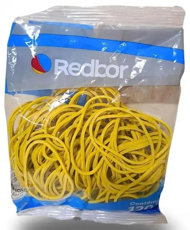 ELASTICO AMARELO 100g - PCT C/ 6 - RED BOR