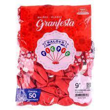 BALAO LISO GRAN FESTA 50UN - Nr 6,5 -  PCT C/ 6 UN - PINK - PIC PIC