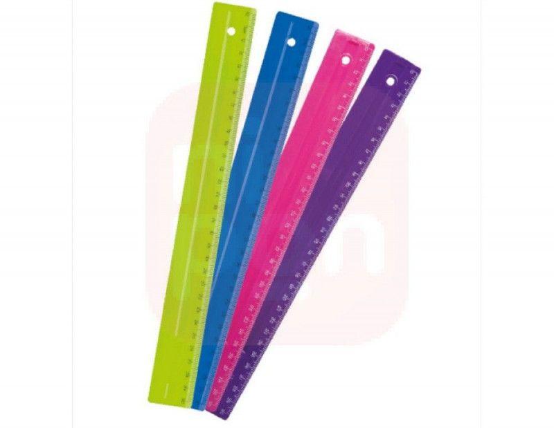 REGUA 30 CM COLORIDA - REFORCADA - PCT C/ 10UN - NEON SORTIDA - 3115.SFL.0100 -  DELLO