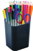 PORTA CANETAS / OBJETOS - PRETO - DELLO