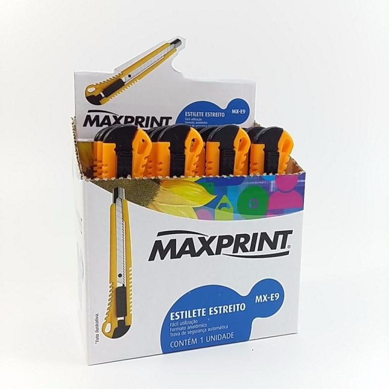 ESTILETE PROFISSIONAL METAL FINO CAIXA C/ 12 UN -MAXPRINT