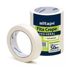 FITA CREPE 24 X 50mt PCT C/ 6 UN - ALLTAPE