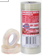 FITA ADESIVA (CRISTAL) 24 X 50mt PCT C/ 6UN - EUROCEL