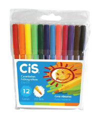 HIDROCOR 24 CORES - COLOR CIS - Pct C/ 6 UN  - CIS