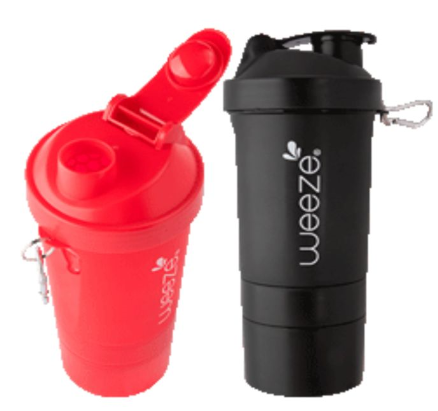GARRAFINHA PLASTICO 500 ML - SHAIKERA 3 em 1 - CB 1117 - C3B
