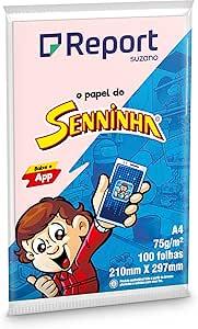 PAPEL A4 100FLS - SENINHA - ROSA - REPORT