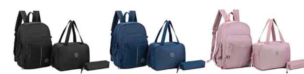 10249 - KIT MOCHILA 15'' / BOLSA / ESTOJO - PROMOCAO