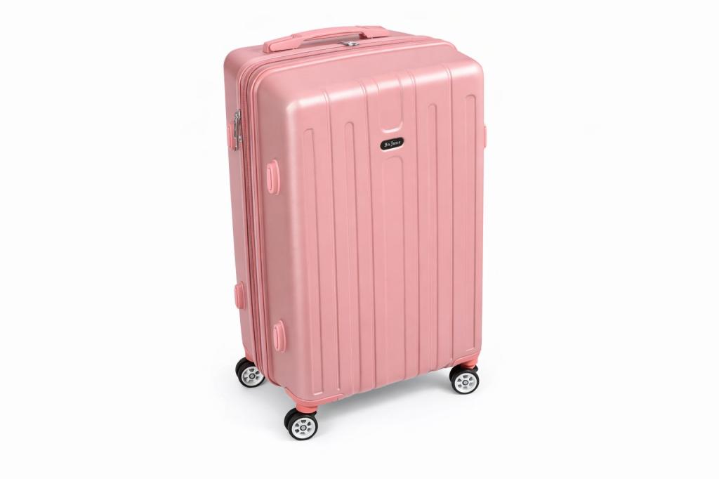 MALA DE BORDO 360 20" - ABS - GIRO 360 - ROSA - BO JUNE