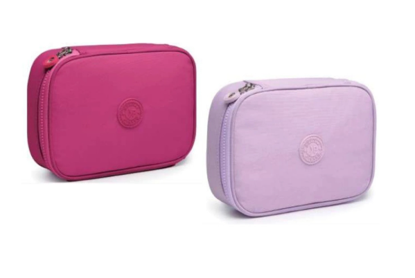 2677  - ESTOJO BOX 100LAPIS - LISO NEUTRO - ROSA - LILAS - BACKPACK