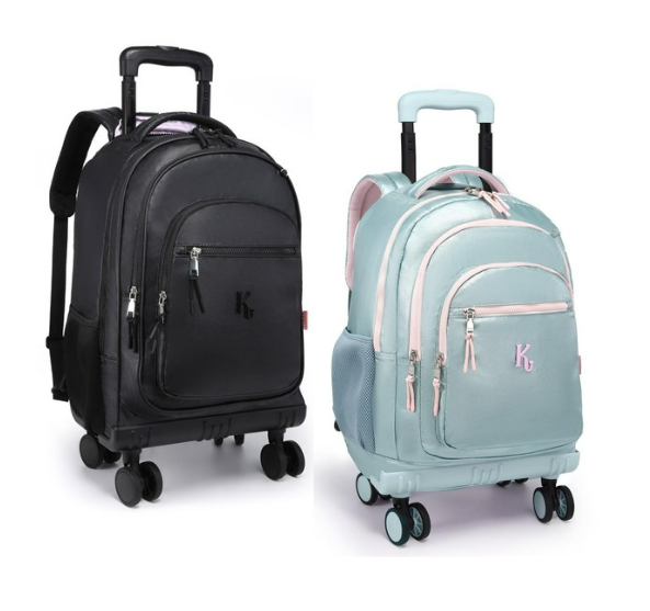 2679-G - MOCHILA 4 RODAS 360º - BIG RODAS - PREMIUM METALISADA - KIKA