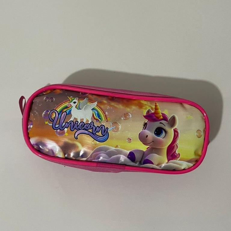 ESTOJO 1 ZIPERS GRANDE C/ VIVO - UNICORNIO - UN - RYALCE