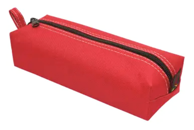 RY021 - ESTOJO 1 ZIPERS - PCT C/12UN - LONA VERMELHO - RYALCE