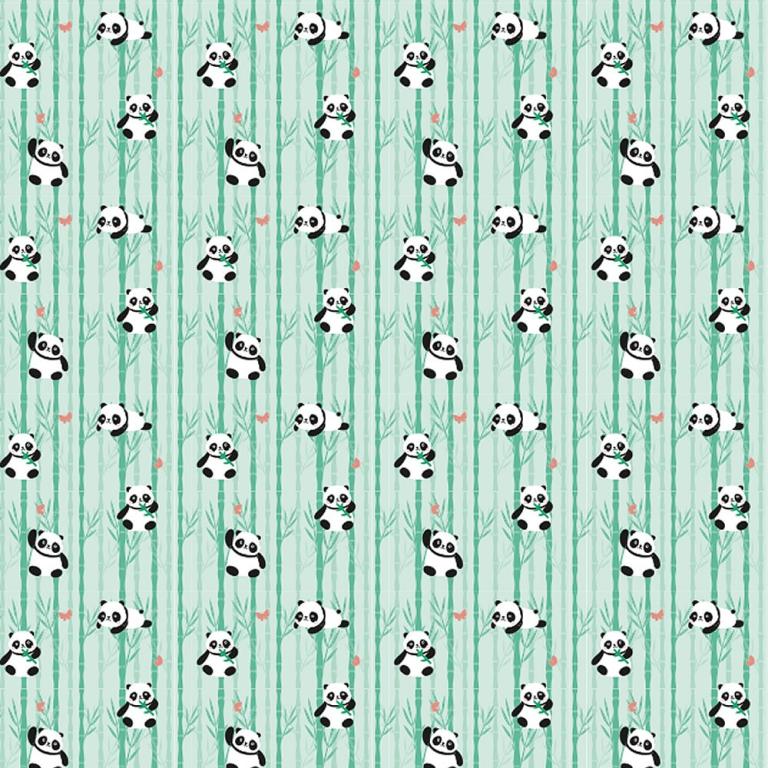 PLASTICO ADESIVO -  INFANTIL MASCULINO - PANDA 10 MTS - COD. 79113 - LEO&LEO