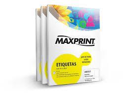 ETIQUETA ADESIVA - A4 100Fls - 1x1 297x210mm - COD.  A4367 - MAXPRINT