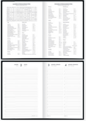 AGENDA 2026 - 14x20cm -PCT C/4 - COD. 354821 - SPICE COSTURADA PRETA - TILIBRA