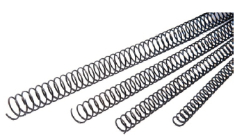 ESPIRAL P/ ENCADERNAÇÃO- 33mm - P/ 250Fls - Pct C/ 25 - PRETO