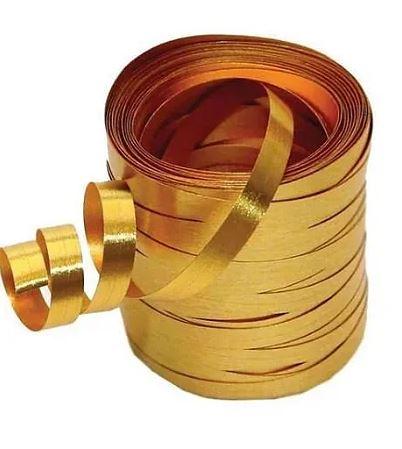 FITILHO - 5mm X 20 mt - PCT 10 UN - DOURADO METALIZADO
